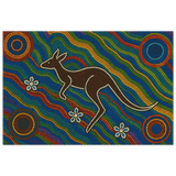 Aboriginal Kangaroo Dreaming Wall Art Print - Fine Art Poster - 40x60 cm / 16x24″ - 