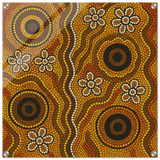 Aboriginal Ochre Earth Tones Wall Art Print - Acrylic Print - 60x60 cm / 24x24″ - 