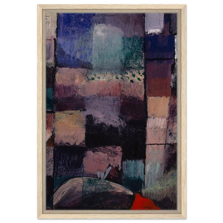 About a motif from Hammamet (1914) by Paul Klee | Vintage wall art print - Framed Canvas - 40x60 cm / 16x24″ - Wood frame