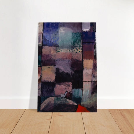 About a motif from Hammamet (1914) by Paul Klee | Vintage wall art print - Brushed Aluminum Print - 30x45 cm / 12x18″ - 