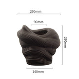 Abstract Ceramic Vase – Modern Minimalist Handmade Décor - 25wool bottles - 