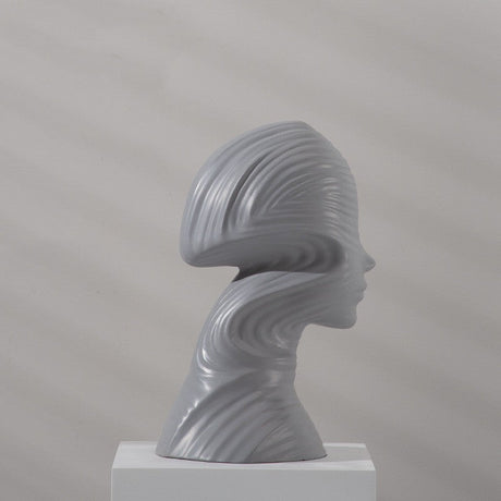 Abstract Character Sculpture Crafts Creativity Modern Simple Decoration Ornaments - Grey - 