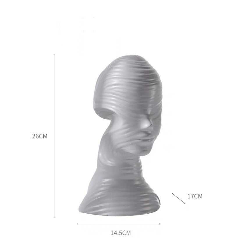 Abstract Character Sculpture Crafts Creativity Modern Simple Decoration Ornaments - Grey - 