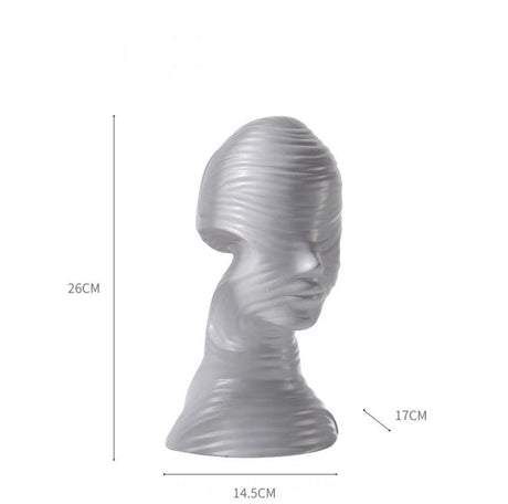 Abstract Character Sculpture Crafts Creativity Modern Simple Decoration Ornaments - Grey - 
