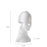 Abstract Character Sculpture Crafts Creativity Modern Simple Decoration Ornaments - White - 