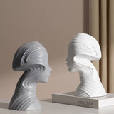 Abstract Character Sculpture Crafts Creativity Modern Simple Decoration Ornaments - Grey - 