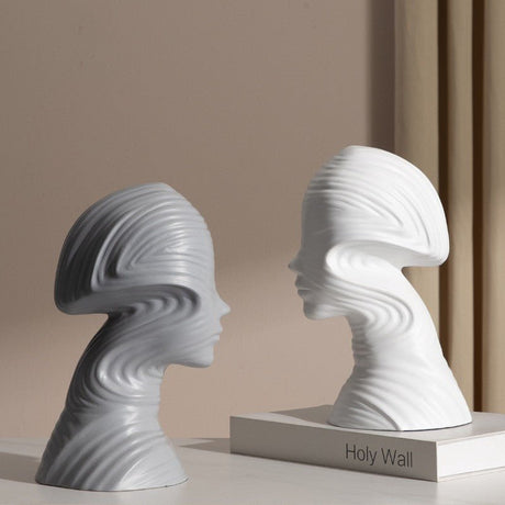 Abstract Character Sculpture Crafts Creativity Modern Simple Decoration Ornaments - Grey - 