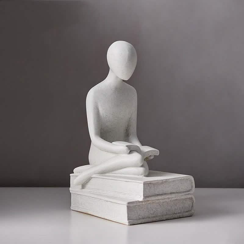 Abstract Couple Statue of Love – Modern Nordic Resin Sculpture for Living Room Decoration & Romantic Home Décor - Green - Small - 