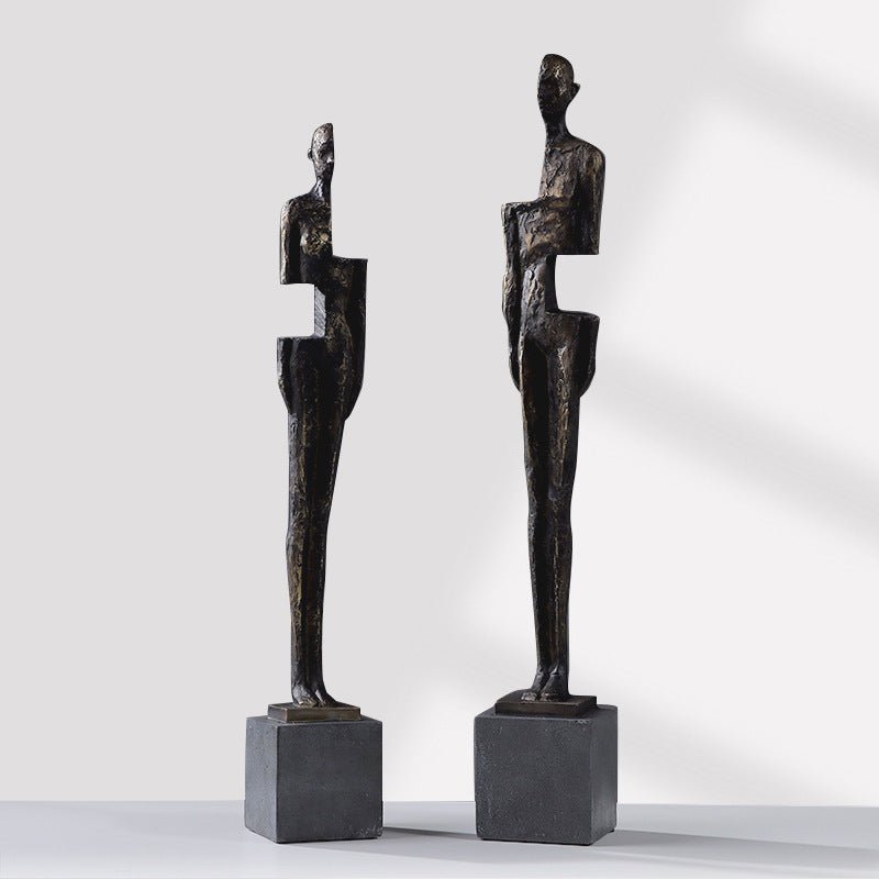 Abstract Decoration Creative Body Sculpture Living Room Entrance TV Cabinet Office Home Resin Decorations - Type D - Set - 