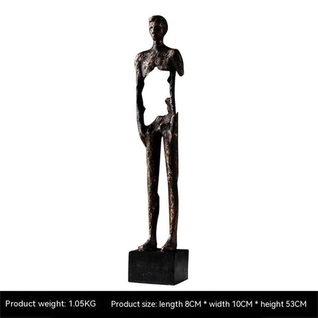 Abstract Decoration Creative Body Sculpture Living Room Entrance TV Cabinet Office Home Resin Decorations - Type C - 