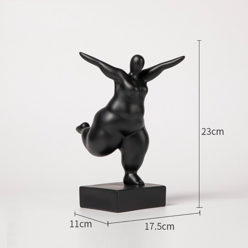 Abstract Female Body Sculpture Set – Modern Minimalist Resin Figurines for Home, Office & Artistic Interior Décor - B - 