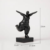 Abstract Female Body Sculpture Set – Modern Minimalist Resin Figurines for Home, Office & Artistic Interior Décor - B - 