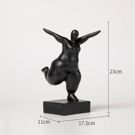 Abstract Female Body Sculpture Set – Modern Minimalist Resin Figurines for Home, Office & Artistic Interior Décor - B - 