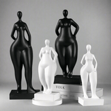 Abstract Female Body Sculpture Set – Modern Minimalist Resin Figurines for Home, Office & Artistic Interior Décor - A - 