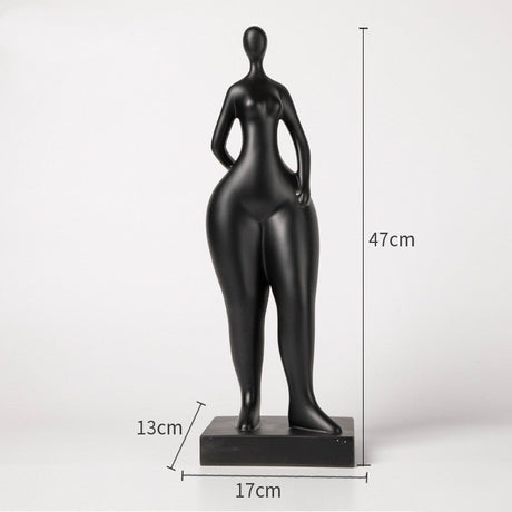 Abstract Female Body Sculpture Set – Modern Minimalist Resin Figurines for Home, Office & Artistic Interior Décor - J - 