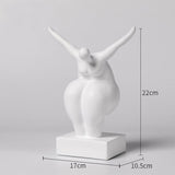 Abstract Female Body Sculpture Set – Modern Minimalist Resin Figurines for Home, Office & Artistic Interior Décor - K - 