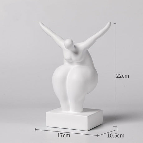 Abstract Female Body Sculpture Set – Modern Minimalist Resin Figurines for Home, Office & Artistic Interior Décor - K - 