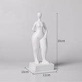Abstract Female Body Sculpture Set – Modern Minimalist Resin Figurines for Home, Office & Artistic Interior Décor - P - 