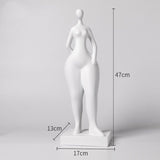 Abstract Female Body Sculpture Set – Modern Minimalist Resin Figurines for Home, Office & Artistic Interior Décor - T - 