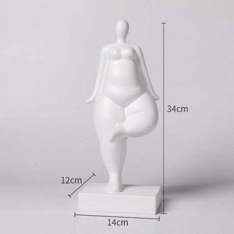 Abstract Female Body Sculpture Set – Modern Minimalist Resin Figurines for Home, Office & Artistic Interior Décor - R - 