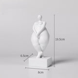 Abstract Female Body Sculpture Set – Modern Minimalist Resin Figurines for Home, Office & Artistic Interior Décor - N - 