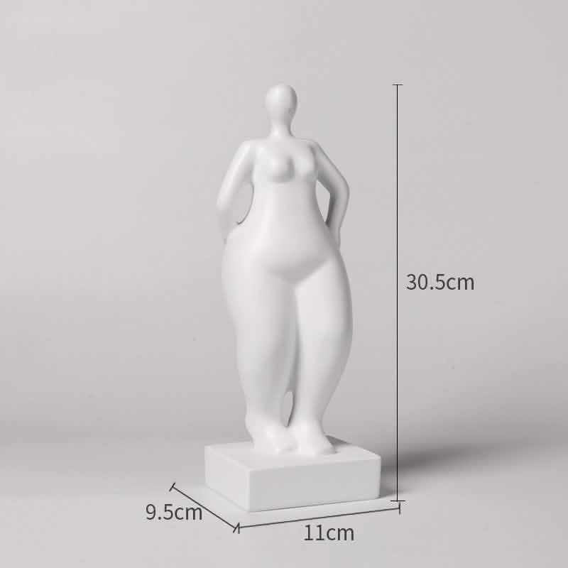 Abstract Female Body Sculpture Set – Modern Minimalist Resin Figurines for Home, Office & Artistic Interior Décor - O - 