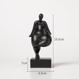 Abstract Female Body Sculpture Set – Modern Minimalist Resin Figurines for Home, Office & Artistic Interior Décor - C - 