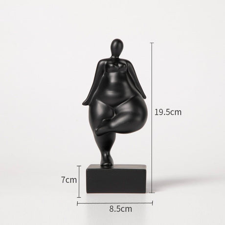 Abstract Female Body Sculpture Set – Modern Minimalist Resin Figurines for Home, Office & Artistic Interior Décor - C - 