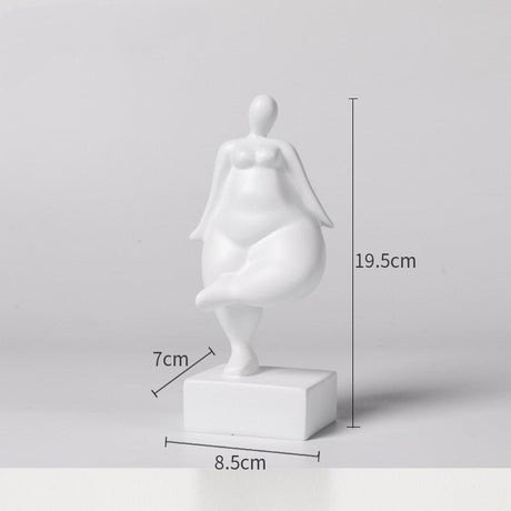 Abstract Female Body Sculpture Set – Modern Minimalist Resin Figurines for Home, Office & Artistic Interior Décor - M - 