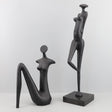 Abstract Metal Figurine Sculpture – Modern European Art Décor - 18x12x49CM - 