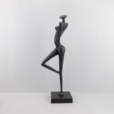 Abstract Metal Figurine Sculpture – Modern European Art Décor - 18x12x49CM - 