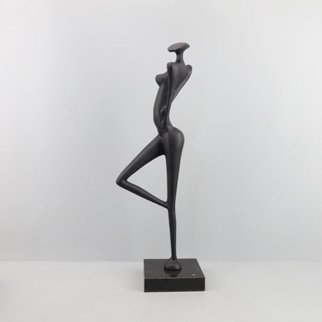 Abstract Metal Figurine Sculpture – Modern European Art Décor - 18x12x49CM - 