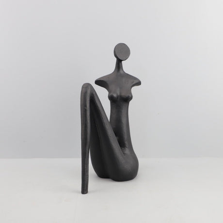 Abstract Metal Figurine Sculpture – Modern European Art Décor - 18x12x49CM - 