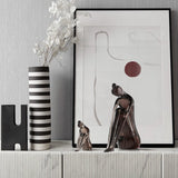 Abstract Resin Yoga Girl Sculptures – Modern Meditative Home Décor - Large - 