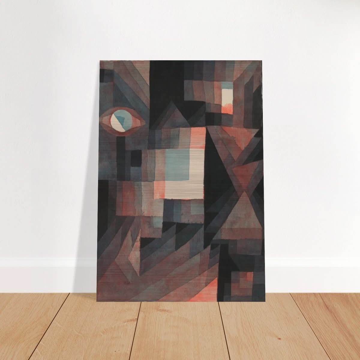 Abstract Vintage Red and Green Gradient by Paul Klee Wall art - Brushed Aluminum Print - 70x100 cm / 28x40″ - 