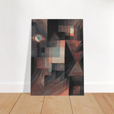 Abstract Vintage Red and Green Gradient by Paul Klee Wall art - Brushed Aluminum Print - 70x100 cm / 28x40″ - 
