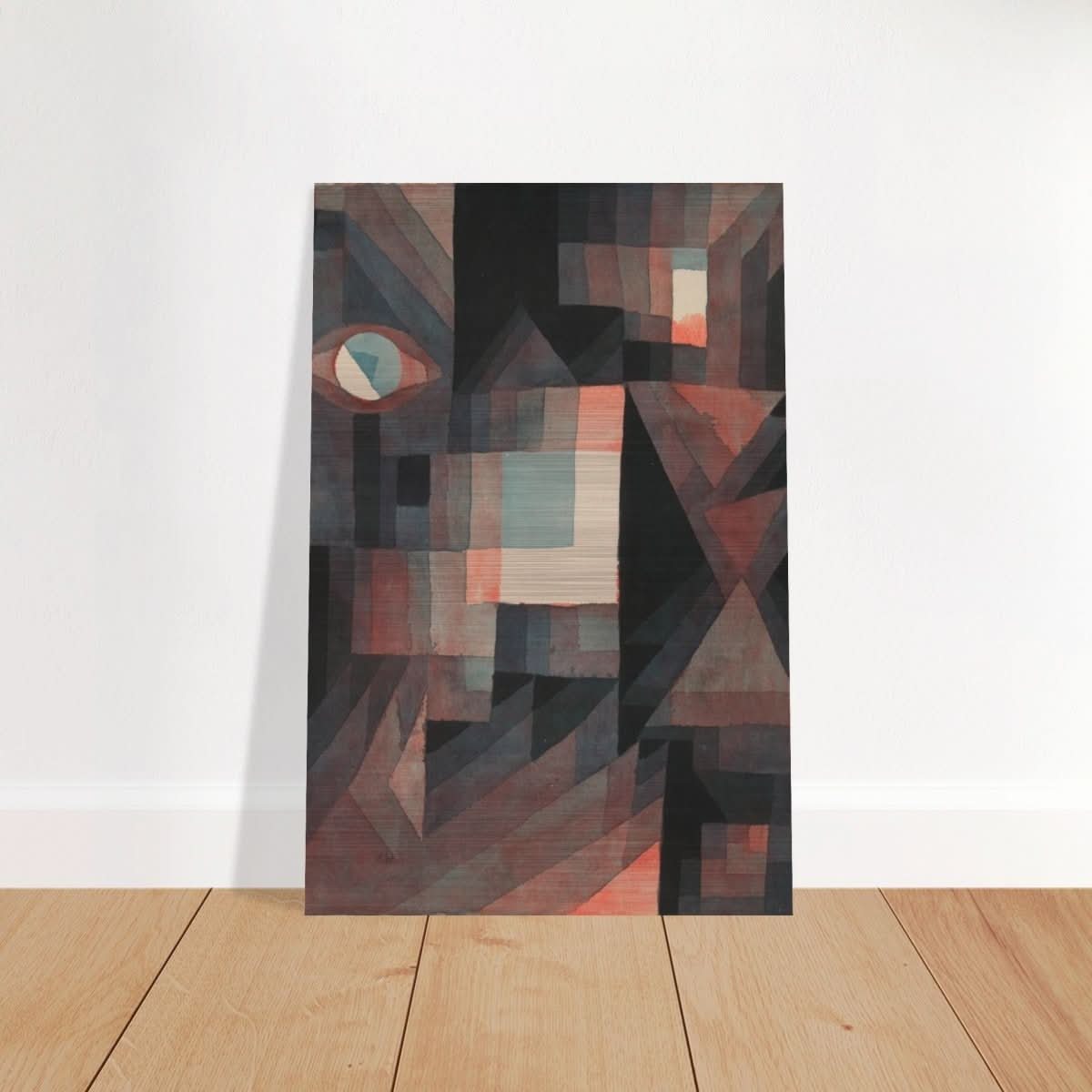 Abstract Vintage Red and Green Gradient by Paul Klee Wall art - Brushed Aluminum Print - 50x75 cm / 20x30″ - 