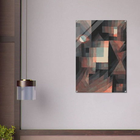 Abstract Vintage Red and Green Gradient by Paul Klee Wall art - Acrylic Print - 70x100 cm / 28x40″ - 