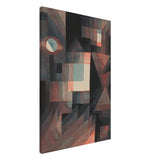 Abstract Vintage Red and Green Gradient by Paul Klee Wall art - Canvas - 60x90 cm / 24x36″ - Slim