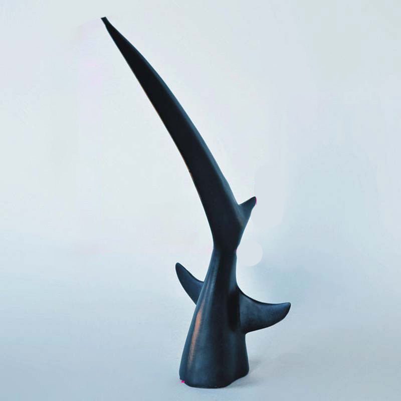 Abstract Whale Tail Resin Sculptures – Modern Ocean - Inspired Home Décor Ornaments - Rising Wave Tail - 