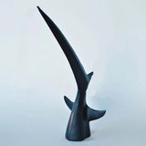 Abstract Whale Tail Resin Sculptures – Modern Ocean - Inspired Home Décor Ornaments - Rising Wave Tail - 