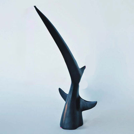 Abstract Whale Tail Resin Sculptures – Modern Ocean - Inspired Home Décor Ornaments - Rising Wave Tail - 