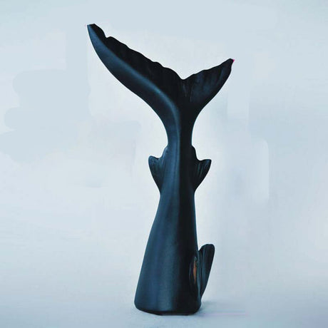 Abstract Whale Tail Resin Sculptures – Modern Ocean - Inspired Home Décor Ornaments - Ocean Leap Tail - 
