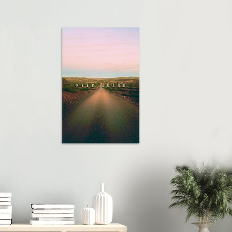 da vinci motivational wall art keep going