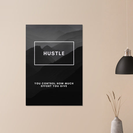  motivational wall art hustle 1
