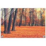 golden silence in autumn a tranquil forest escape wall art print70x100 cm / 28x40″Wood Prints
