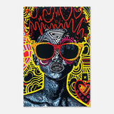 electric royalty afro futurist pop expression wall art print50x75 cm / 20x30″Acrylic Print