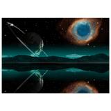 celestial reflections a portal beyond the stars wall art print20x30 cm / 8x12″Aluminum Print