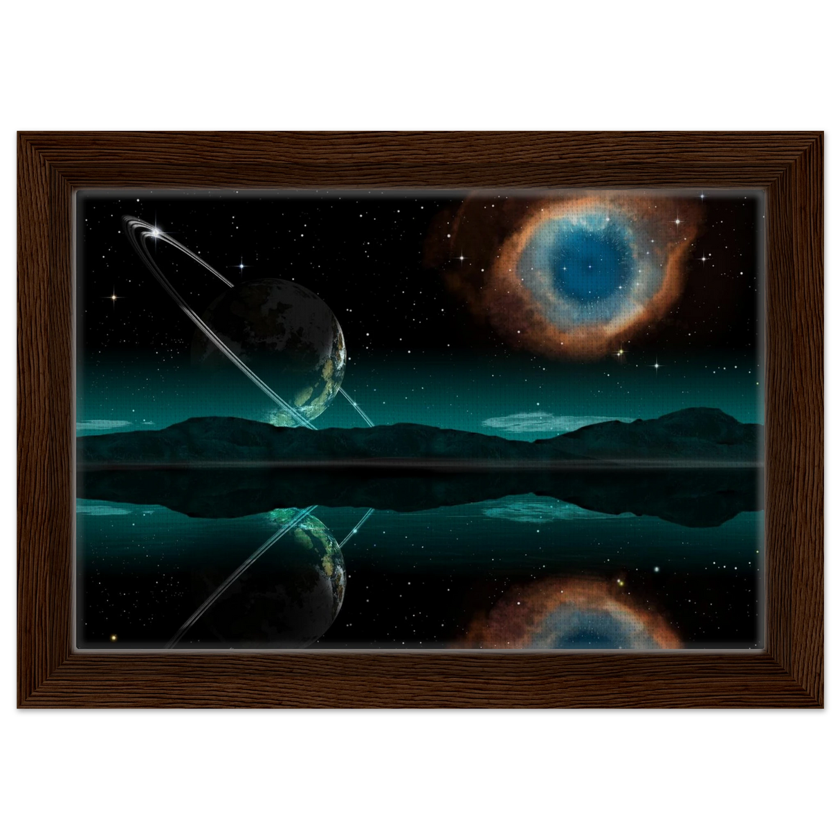 celestial reflections a portal beyond the stars wall art print40x60 cm / 16x24″Fine Art Poster
