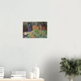 rounded flower bed corbeille de fleurs by claude monet